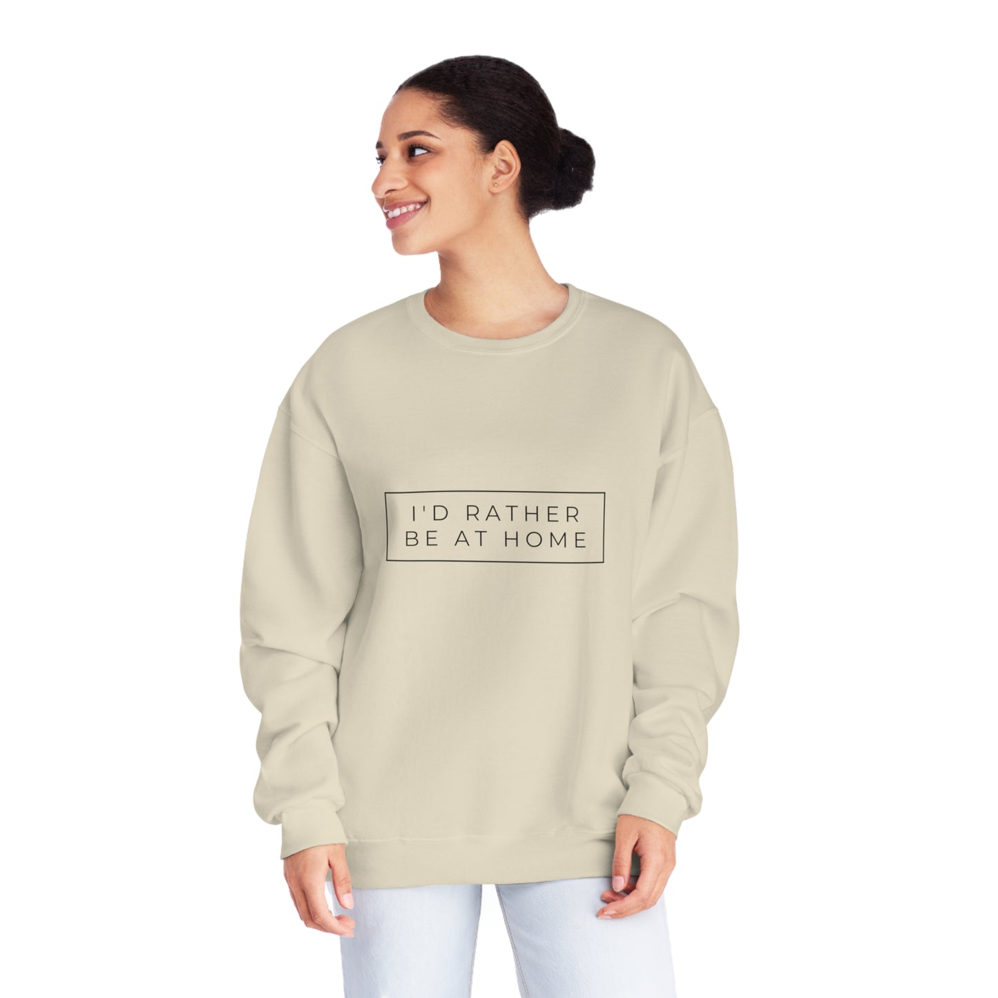 I'd Rather Be At Home Crewneck Sweatshirt