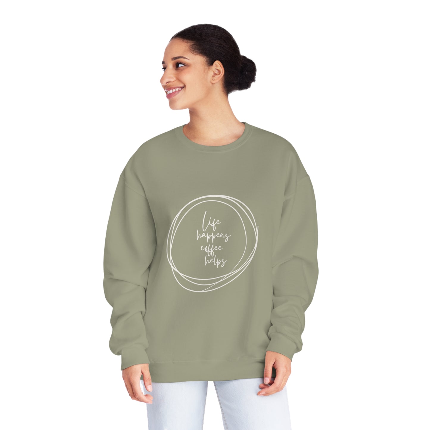 Coffee Helps Crewneck Sweatshirt