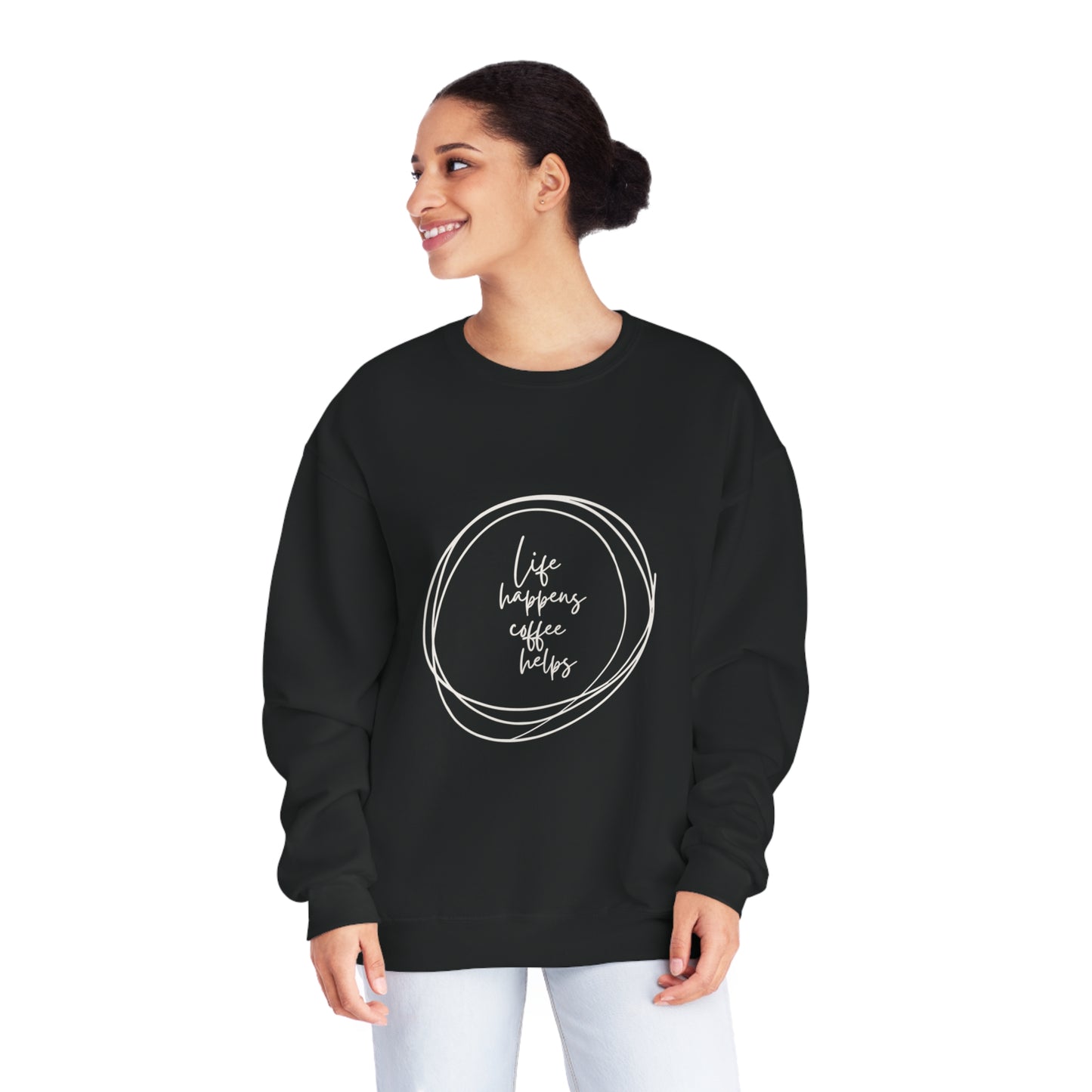 Coffee Helps Crewneck Sweatshirt