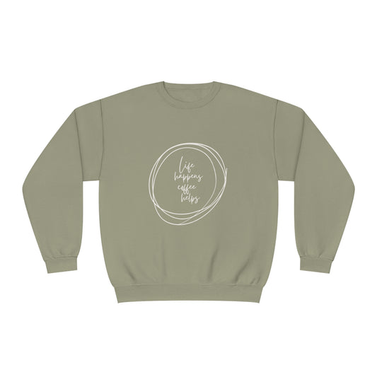 Coffee Helps Crewneck Sweatshirt